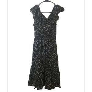 Banana Republic sundress black and white with daisy floral print